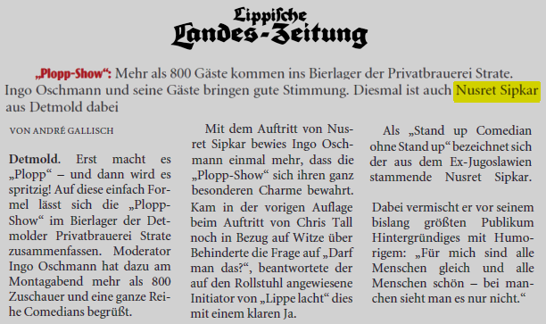 LZ - nusret sipkar - Ingo Oschmann - die Plopp Show