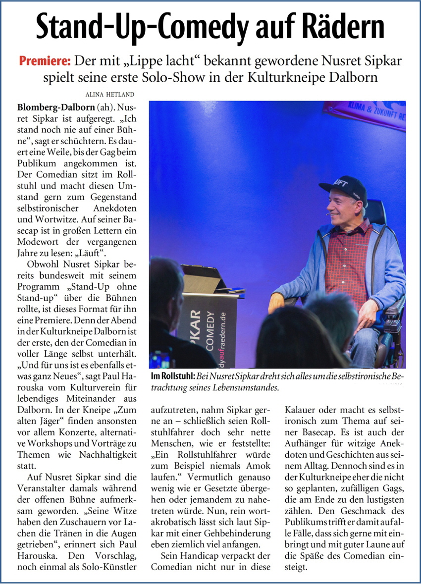 Nusret Sipkar - Comedy - Stand up - Solo-Show - LZ- 850